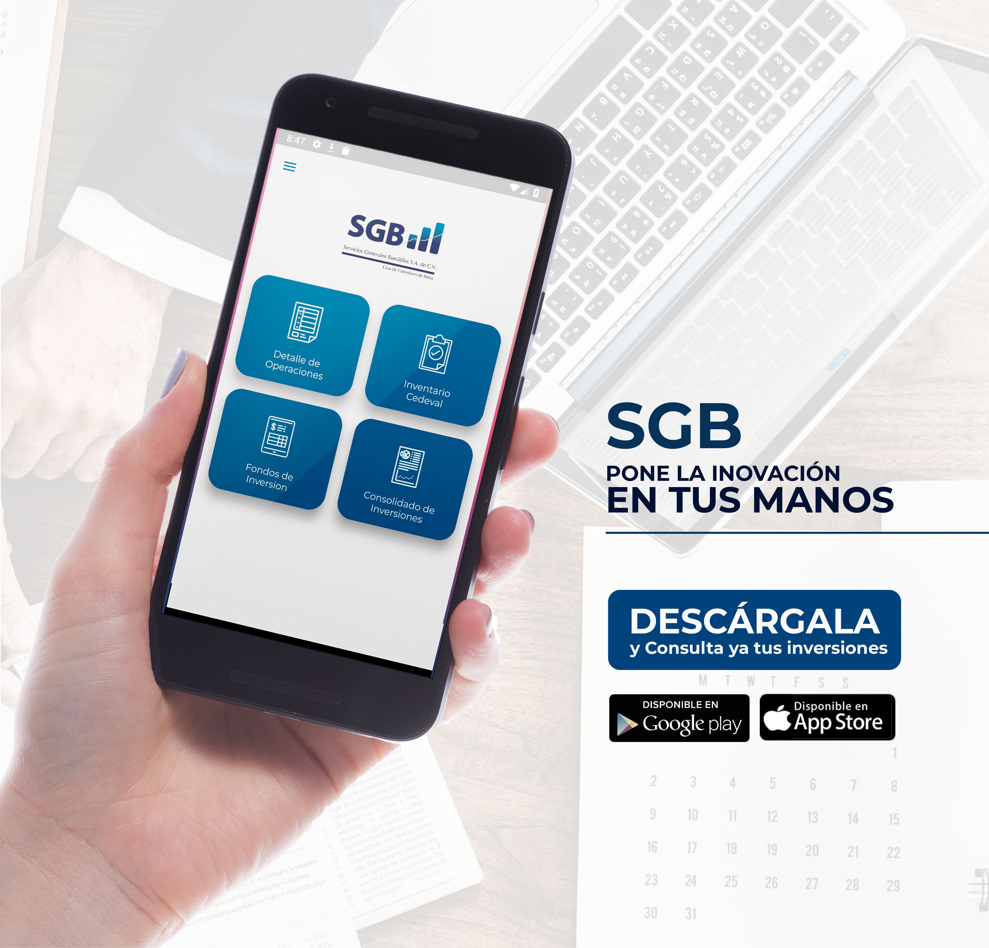 ¡La primera Casa de Corredores de Bolsa con una Aplicación Móvil en El Salvador!